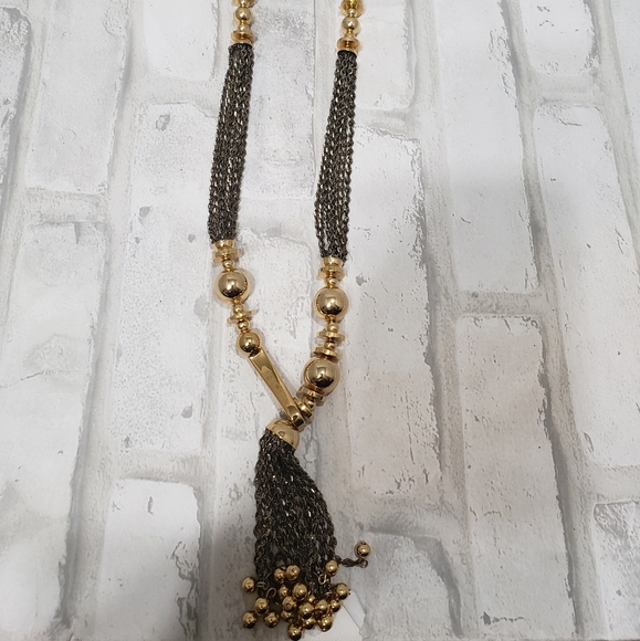STELLA & DOT BIANCA TASSEL NECKLACE - RETIRED - Picture 2 of 10